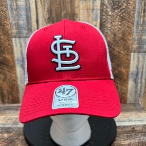 NEW St. Louis Cardinals ‘47 Brand Branson MVP Adjustable Women’s MLB Trucker Hat